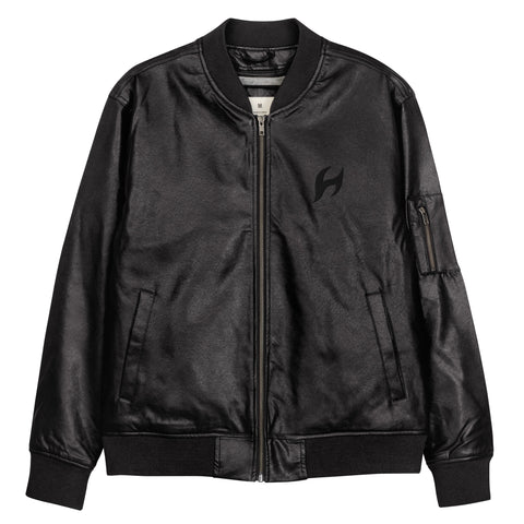 HAVOC Leather Bomber Jacket