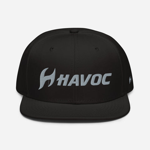 HAVOC Black Snapback Hat