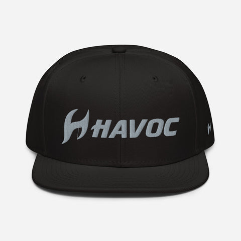 HAVOC Black Snapback Hat