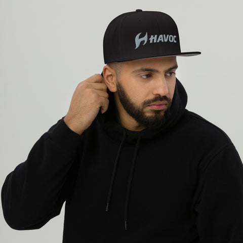 HAVOC Black Snapback Hat